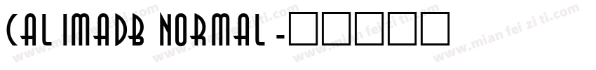 CalimaDB Normal字体转换
